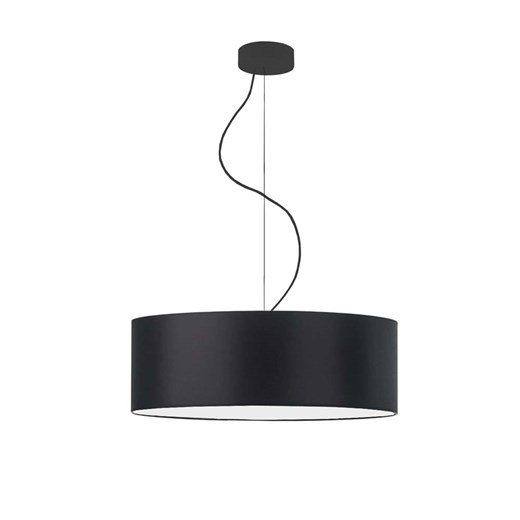 Czarna lampa wisząca do salonu HAJFA fi - 50 cm - kolor czarny ze sklepu Lysne w kategorii Lampy wiszące - zdjęcie 181871001