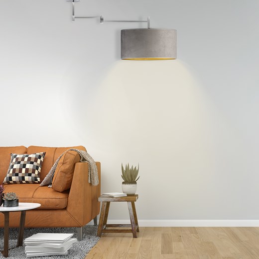 Asymetryczna lampa na wysięgniku RANGUN VELUR ze sklepu Lysne w kategorii Lampy sufitowe - zdjęcie 181872322