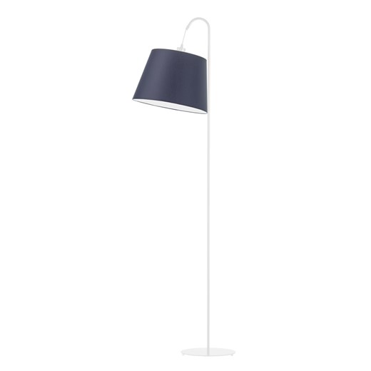 Biała lampa podłogowa do sypialni z granatowym kloszem TALLIN ze sklepu Lysne w kategorii Lampy podłogowe - zdjęcie 181873221