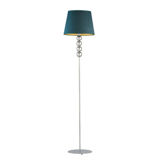 Srebrna lampa stojąca do salonu SEUL VELUR ze sklepu Lysne w kategorii Lampy podłogowe - zdjęcie 181873322