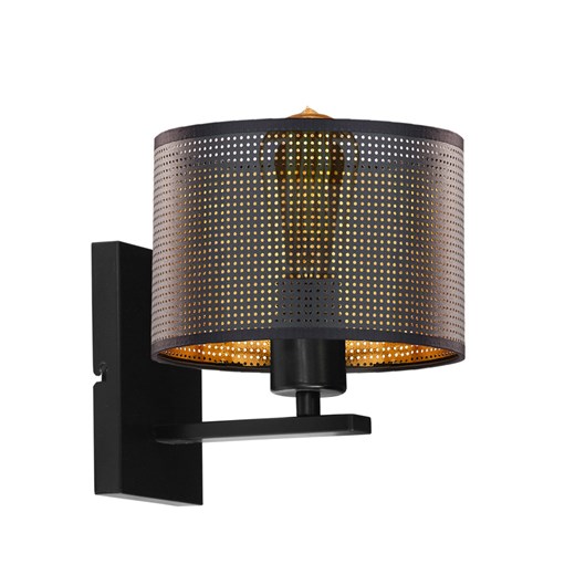 Czarna lampka ścienna w stylu loft ELVORA AŻUR ze sklepu Lysne w kategorii Lampy ścienne - zdjęcie 181873954