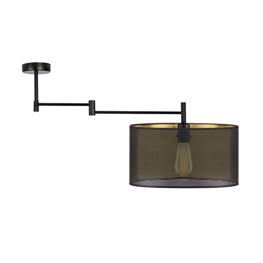 Czarna lampa sufitowa z regulowanym ramieniem RANGUN AŻUR ze sklepu Lysne w kategorii Lampy wiszące - zdjęcie 181873962