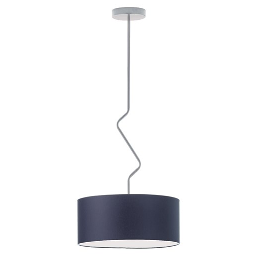 Granatowa lampa sufitowa w minimalistycznym stylu LOZANNA fi - 40 cm ze sklepu Lysne w kategorii Lampy sufitowe - zdjęcie 181874164