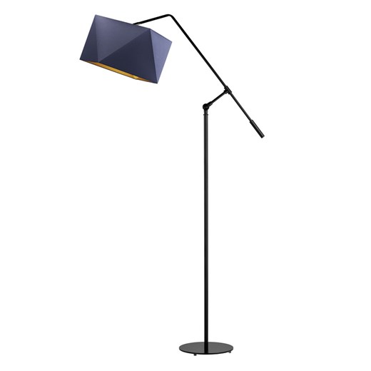 Czarna lampa stojąca na wysięgniku ruchomym COLMA GOLD ze sklepu Lysne w kategorii Lampy podłogowe - zdjęcie 181874210