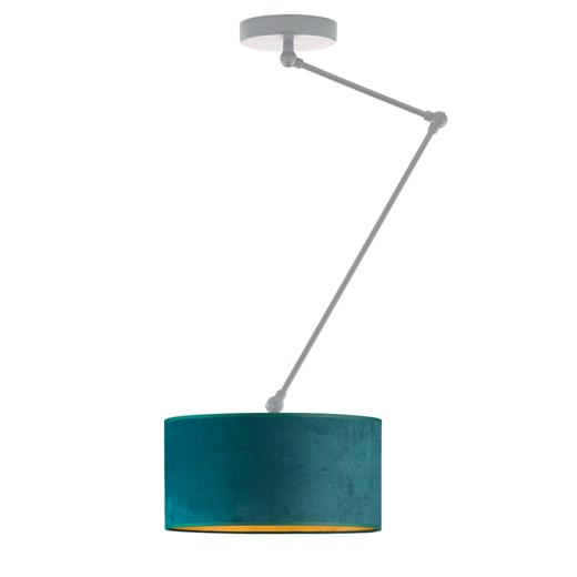 Srebrna lampa sufitowa z regulowanym kloszem NEWA VELUR ze sklepu Lysne w kategorii Lampy sufitowe - zdjęcie 181874281