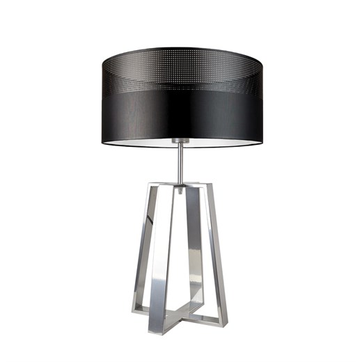 Nowoczesna lampa stojąca do salonu srebrno czarna THOR GLAM ze sklepu Lysne w kategorii Lampy stołowe - zdjęcie 181875404