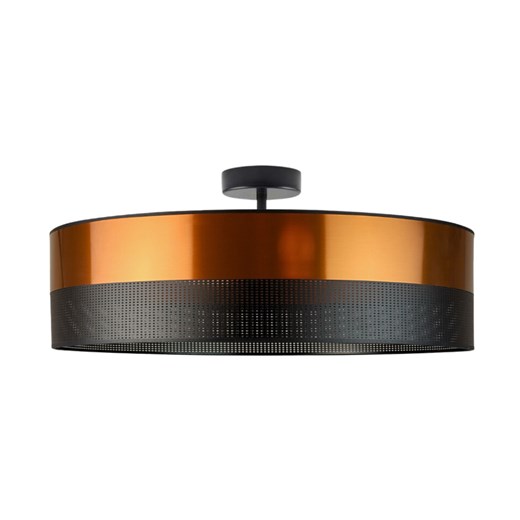 Lampa sufitowa do jadalni WENECJA GLAM fi - 60 cm kolor miedziany z czarnym ażurem ze sklepu Lysne w kategorii Lampy sufitowe - zdjęcie 181875414