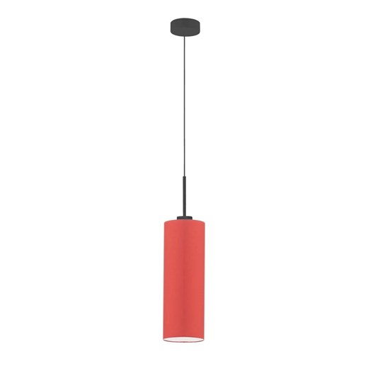 Czerwona lampa wisząca tuba do salonu ELBA ze sklepu Lysne w kategorii Lampy wiszące - zdjęcie 181876082