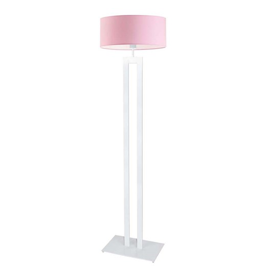 Nowoczesna lampa stojąca LED do pokoju dziecka KALIFORNIA z różowym abażurem ze sklepu Lysne w kategorii Lampy dziecięce - zdjęcie 181876853