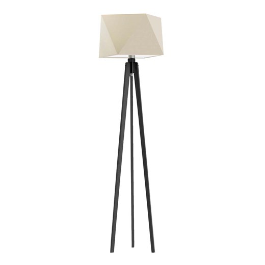 Drewniana lampa podłogowa trójnóg z abażurem BOMBAJ ze sklepu Lysne w kategorii Lampy podłogowe - zdjęcie 181877130