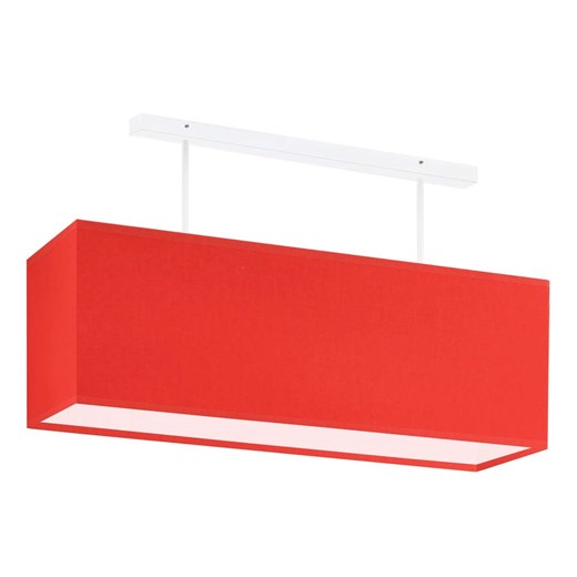 Czerwona lampa sufitowa do kuchni KORFU z podłużnym abażurem i 2 punktami światła ze sklepu Lysne w kategorii Lampy sufitowe - zdjęcie 181877272