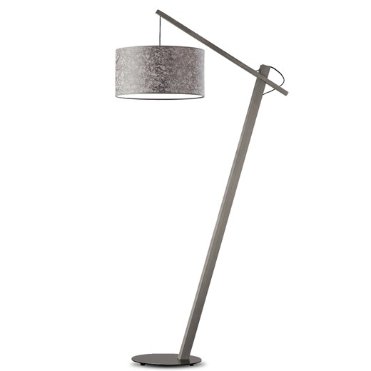 Designerska lampa stojąca drewniana z abażurem TORINO ze sklepu Lysne w kategorii Lampy podłogowe - zdjęcie 181877751