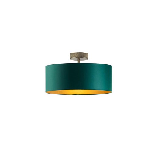 Plafon lampa sufitowa zieleń butelkowa WENECJA  GOLD fi - 30 cm ze sklepu Lysne w kategorii Lampy sufitowe - zdjęcie 181878871