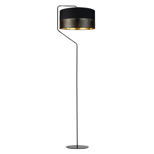 Czarno-złota lampa stojąca do salonu glamour TESALLIA GLAM ze sklepu Lysne w kategorii Lampy podłogowe - zdjęcie 181879093