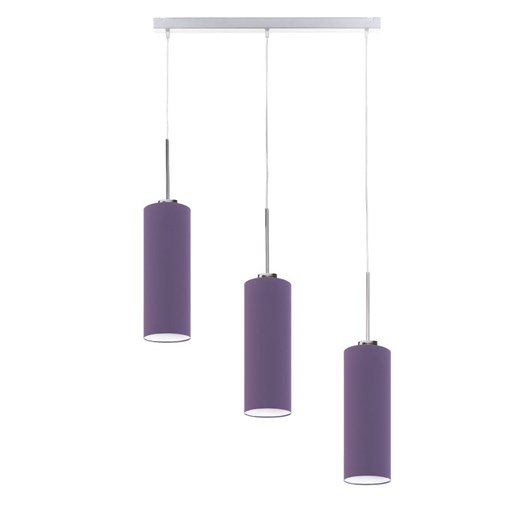 Potrójna lampa wisząca o prostej formie BORNEO na listwie ze sklepu Lysne w kategorii Lampy wiszące - zdjęcie 181879353