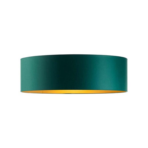 Nowoczesna lampa sufitowa do salonu nad stół DUBAJ GOLD fi - 60 cm w kolorze zieleni butelkowej ze złotym wnętrzem ze sklepu Lysne w kategorii Lampy sufitowe - zdjęcie 181880434