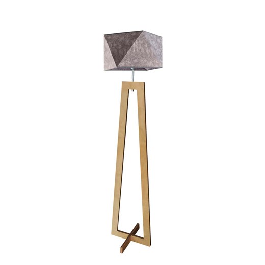 Designerska lampa podłogowa z drewna BAKU ze sklepu Lysne w kategorii Lampy podłogowe - zdjęcie 181880663