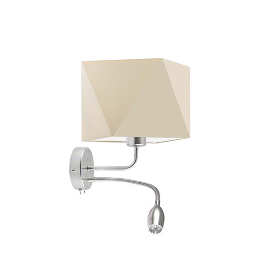 Geometryczna lampa ścienna LED z kremowym kloszem KENT ze sklepu Lysne w kategorii Lampy ścienne - zdjęcie 181880842