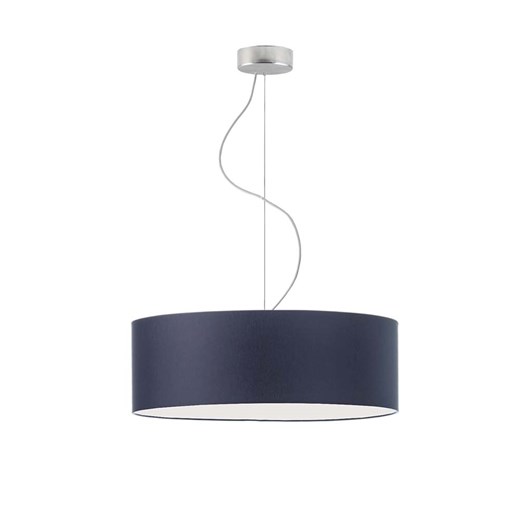 Granatowa lampa wisząca do kuchni w stylu minimalistycznym HAJFA fi - 50 cm - kolor granatowy ze sklepu Lysne w kategorii Lampy wiszące - zdjęcie 181881450
