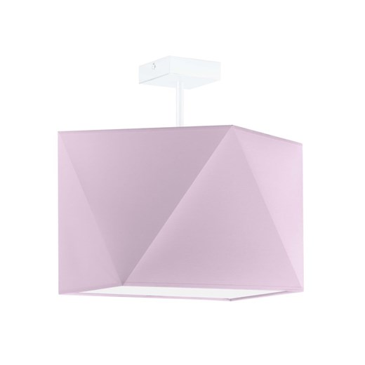 Jasnofioletowa lampa sufitowa dla dzieci TACOMA z geometrycznym abażurem ze sklepu Lysne w kategorii Lampy dziecięce - zdjęcie 181882042