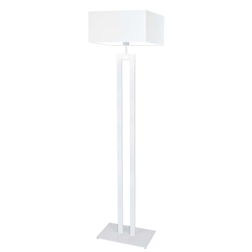 Biała lampa stojąca z kwadratowym abażurem TORONTO ze sklepu Lysne w kategorii Lampy podłogowe - zdjęcie 181882074