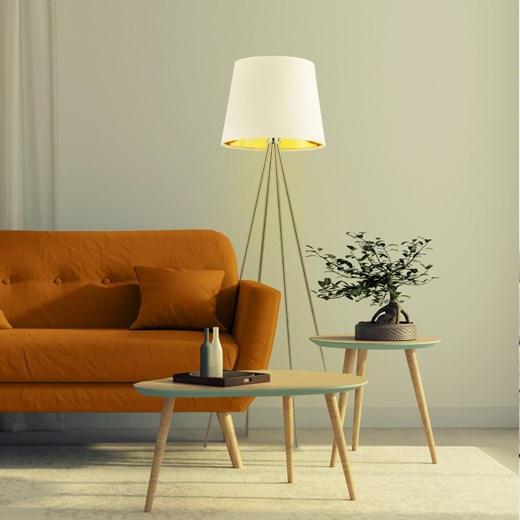 Lampa podłogowa o ciekawym designie PANAMA GOLD ze sklepu Lysne w kategorii Lampy podłogowe - zdjęcie 181882192