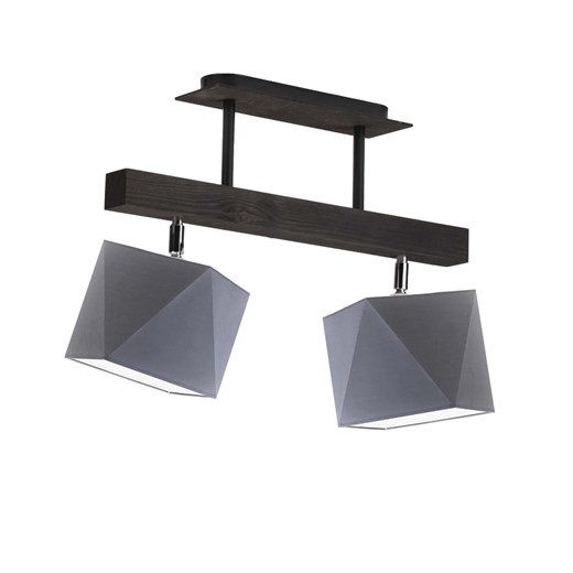 Drewniana lampa przysufitowa z 2 źródłami światła ASTIR regulowana ze sklepu Lysne w kategorii Lampy wiszące - zdjęcie 181882890