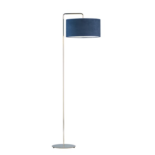 Metalowa lampa podłogowa LED z welurowym kloszem BOLIVIA VELUR ze sklepu Lysne w kategorii Lampy podłogowe - zdjęcie 181884122