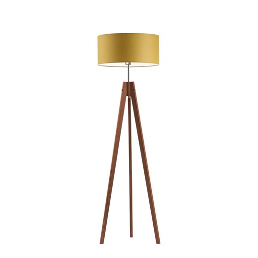 Lampa stojąca z drewnianą podstawą HAITI ze sklepu Lysne w kategorii Lampy podłogowe - zdjęcie 181884943