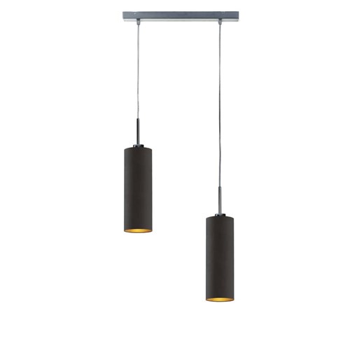 Nowoczesna lampa wisząca na listwie MADERA GOLD z dwoma kloszami ze sklepu Lysne w kategorii Lampy wiszące - zdjęcie 181885440
