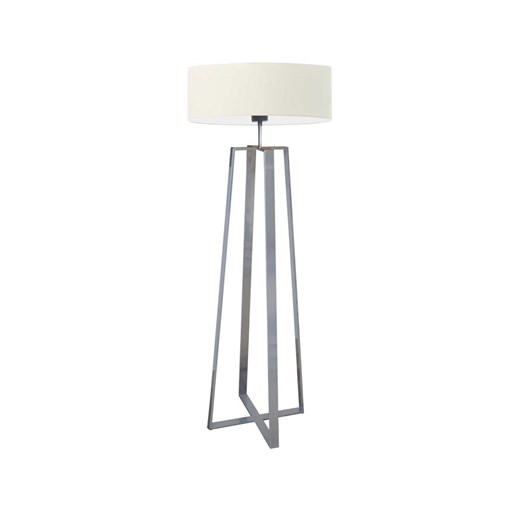 Luksusowa lampa podłogowa do salonu MOSS z kremowym kloszem ze sklepu Lysne w kategorii Lampy podłogowe - zdjęcie 181885471