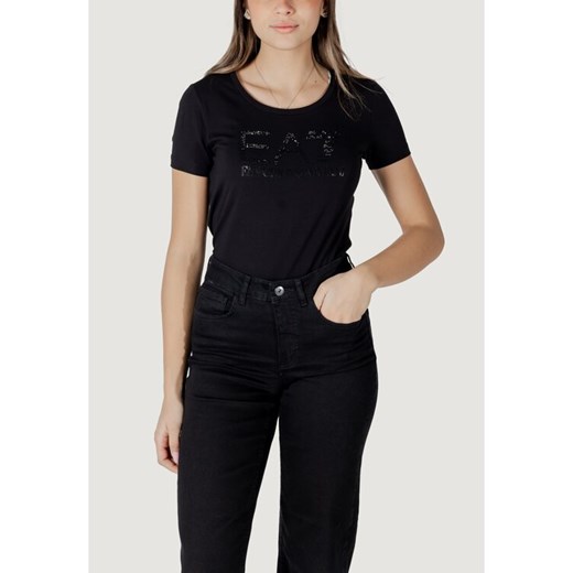 EA7 Emporio Armani T-Shirt 7W000094 AF10373 UC001 Czarny Slim Fit ze sklepu MODIVO w kategorii Bluzki damskie - zdjęcie 181886122