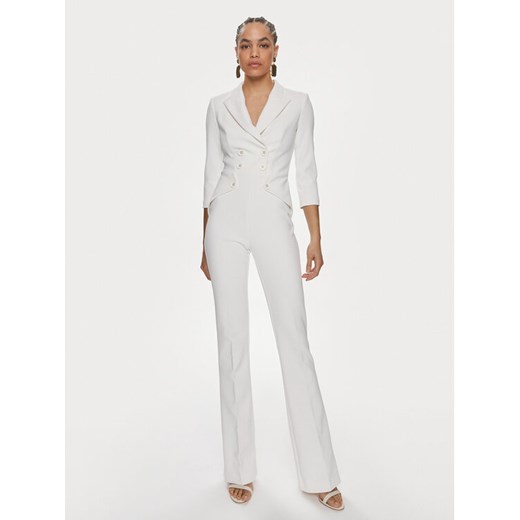 Elisabetta Franchi Kombinezon TU-009-41E2-V580 Biały Regular Fit Elisabetta Franchi 46 MODIVO
