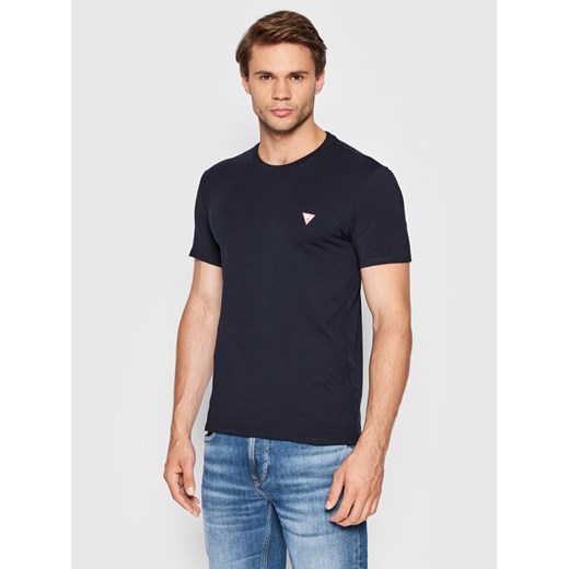 Guess T-Shirt M2YI24 J1311 Granatowy Super Slim Fit ze sklepu MODIVO w kategorii T-shirty męskie - zdjęcie 181888503