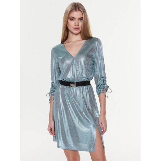 Liu Jo Sport Sukienka koktajlowa TA3094 J6580 Niebieski Regular Fit ze sklepu MODIVO w kategorii Sukienki - zdjęcie 181893242