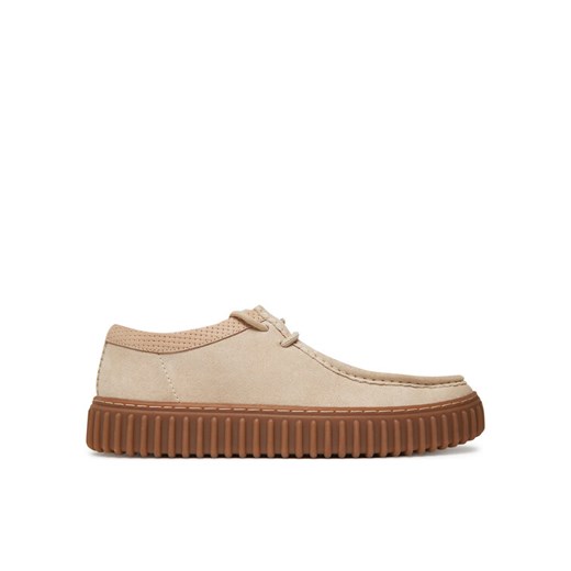 Półbuty Clarks Torhill Low 26180906 Écru ze sklepu eobuwie.pl w kategorii Półbuty męskie - zdjęcie 181897734