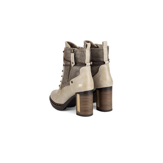 Botki Mustang 1336-510 Beżowy Mustang 36 eobuwie.pl