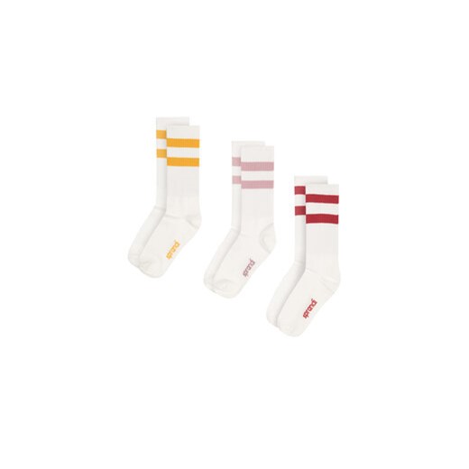 Zestaw 3 par wysokich skarpet unisex Sprandi 0UB-003-AW23 (3-pack) Czerwony Sprandi 36_38 eobuwie.pl