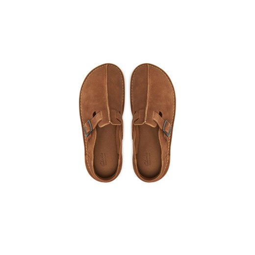Klapki Clarks Solsbury 26180881 Brązowy Clarks 41 eobuwie.pl