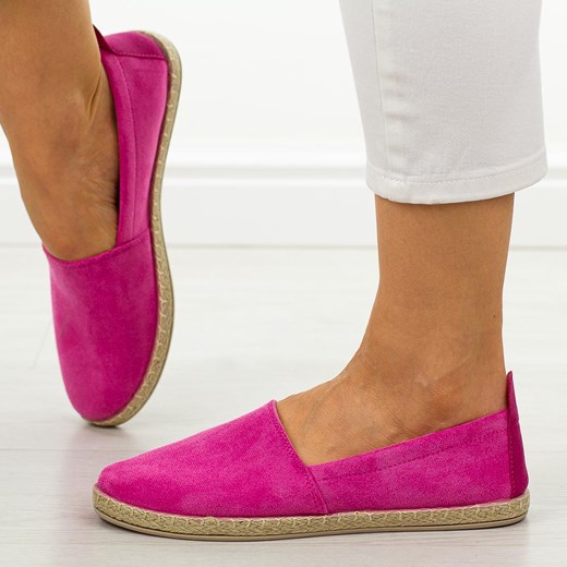 Różowe espadryle damskie, półbuty Potocki 16009 ze sklepu suzana.pl w kategorii Espadryle damskie - zdjęcie 181907962