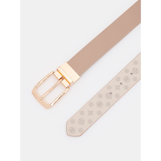 Mohito - Pasek dwustronny - beżowy Mohito L Mohito