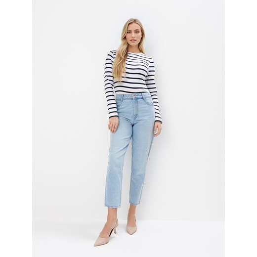 Mohito - Jeansy mom fit - niebieski ze sklepu Mohito w kategorii Jeansy damskie - zdjęcie 181910770
