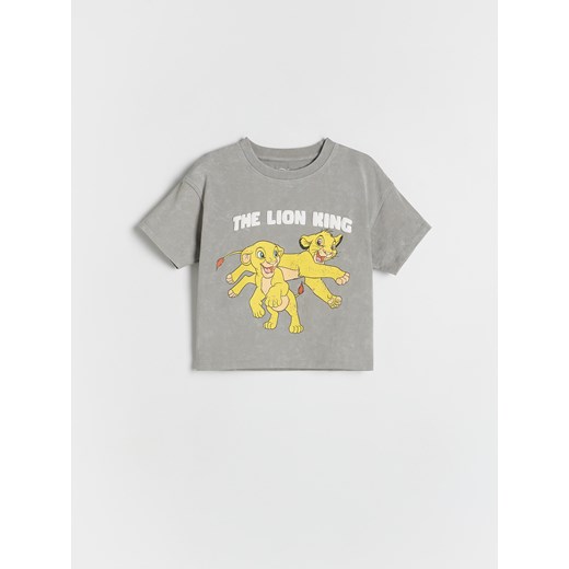 Reserved - T-shirt Król Lew - ciemnoszary ze sklepu Reserved w kategorii T-shirty chłopięce - zdjęcie 181912982
