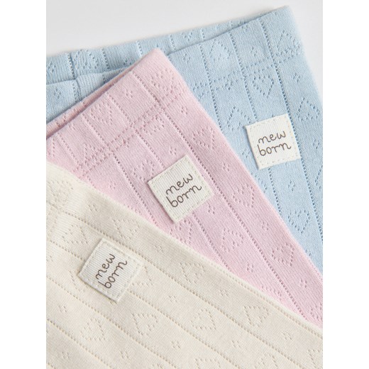 Reserved - Bawełniane szorty 3 pack - pastelowy róż Reserved 74 (6-9 m.) Reserved