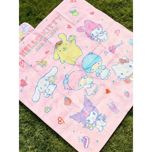 Reserved - Koc piknikowy Hello Kitty and Friends - różowy ze sklepu Reserved w kategorii Kocyki dziecięce - zdjęcie 181913773