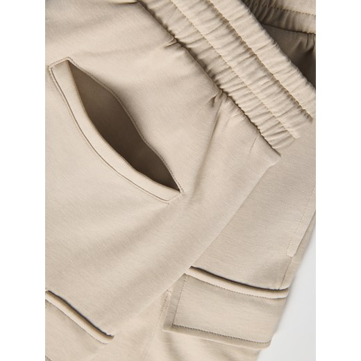 Reserved - Bawełniane szorty cargo - beżowy Reserved XXL Reserved