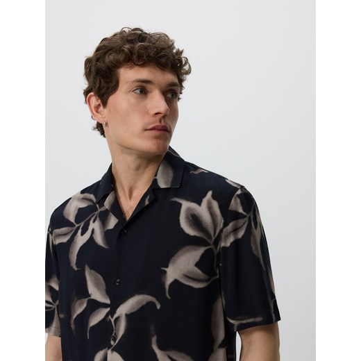 Reserved - Koszula comfort fit z wiskozy - czarny Reserved L Reserved