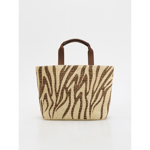 Reserved - Słomkowa torebka shopper - wielobarwny Reserved ONE SIZE Reserved
