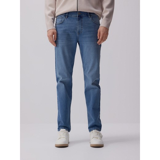 Reserved - Jeansy slim fit - niebieski ze sklepu Reserved w kategorii Jeansy męskie - zdjęcie 181914604