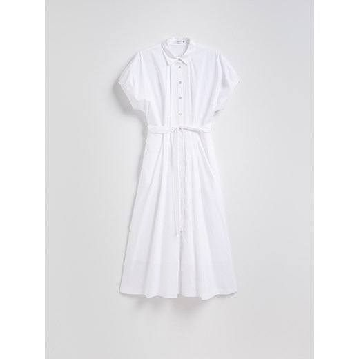 Reserved - Szmizjerka midi - biały Reserved S Reserved